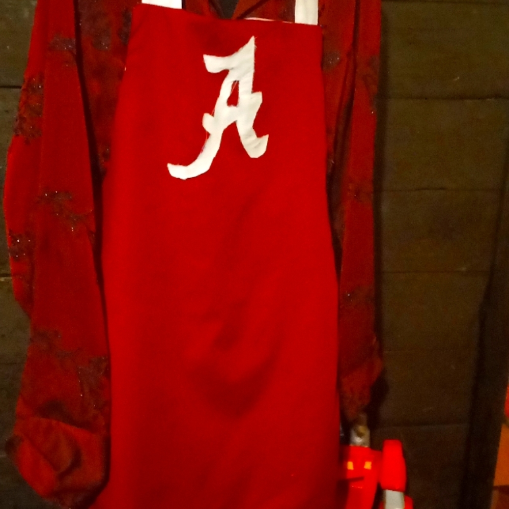 Hand made Alabama tailgate  apron.